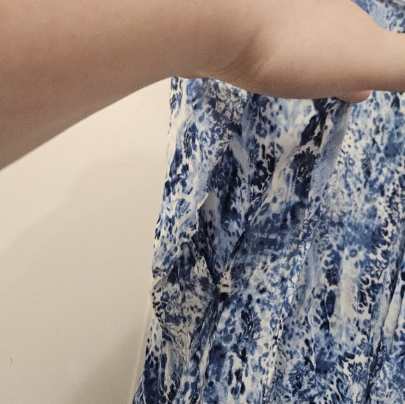 Chicos Blue And White Dolman Sleeve Sweater Cardigan! - Picture 4 of 5